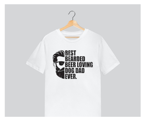 Best Bearded Dog Loving Dad T-Shirt