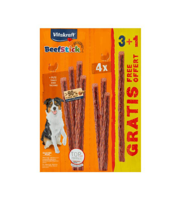 Vitakraft - Beef Sticks - Turkey (3+1)